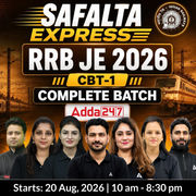 Safalta Express : RRB JE (CBT-1) | Complete Batch Live | Hinglish Online Live Classes By Adda247