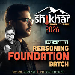 Shikhar | Reasoning Foundation Batch for 2026-27 Bank Exams | Pre + Mains | Online Live Classes by Adda 247