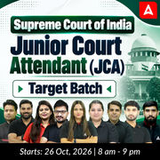 Supreme Court of India (SCI) Junior Court Attendant Target Batch | Hinglish | Online Live + Recorded Classes by Adda 247