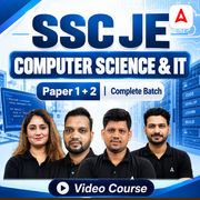 SSC JE Computer Science and IT Engineering | Paper 1 + 2 | Complete Video Course by Adaa 247
