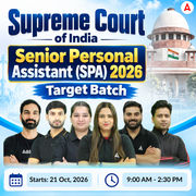 Supreme Court of India (SCI) Senior Personal Assistant (SPA) 2026 Target Batch | Hinglish | Online Live + Recorded Classes by Adda247