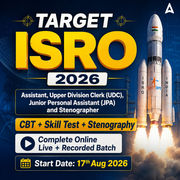 Target ISRO 2026 - Assistant, Upper Division Clerk (UDC), Junior Personal Assistant (JPA) and Stenographer | Online Live Classes by Adda 247