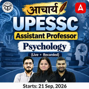 आचार्य | UPESSC Assistant Professor Psychology Complete Batch | Online Live +Recorded Classes by Adda247