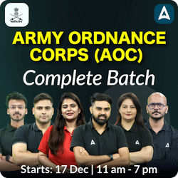 Army Ordnance Corps (AOC) Complete Batch | Hinglish | Online Live Classes By Adda247