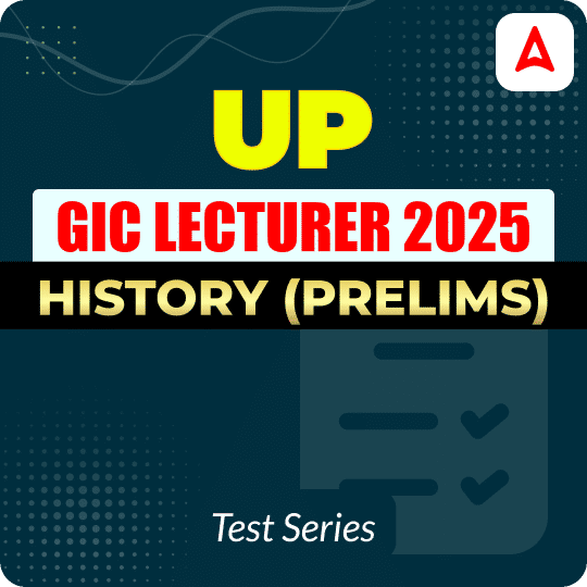 UP GIC Lecturer History Mock Test 2025