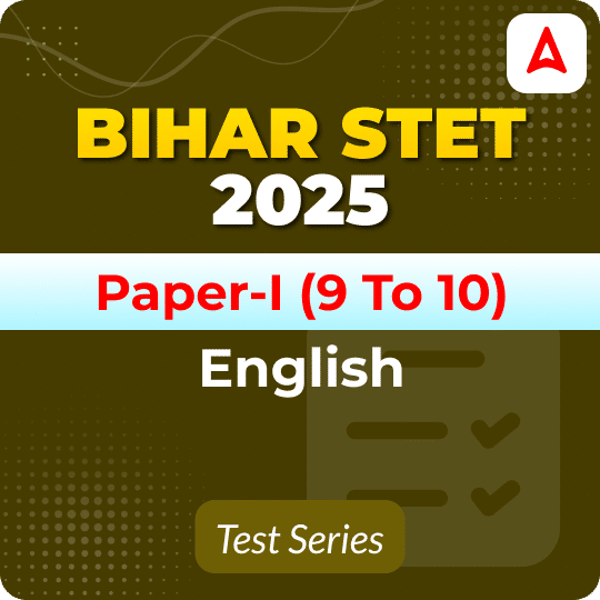 Bihar STET Paper I English Mock Test 2025