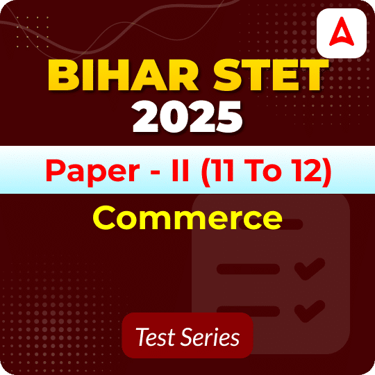 Bihar STET Paper II Commerce Mock Test 2025