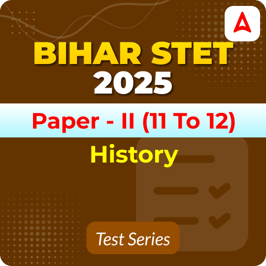 Bihar STET Paper-II History Mock Test 2025