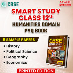 CBSE Class 12 Smart Study PYQ Book (For 2025) Humanities Domain| | Printed Books + 20 Solved Sample Papers combo By Adda247