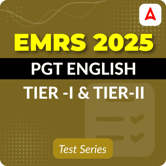 EMRS PGT English Mock Test 2025
