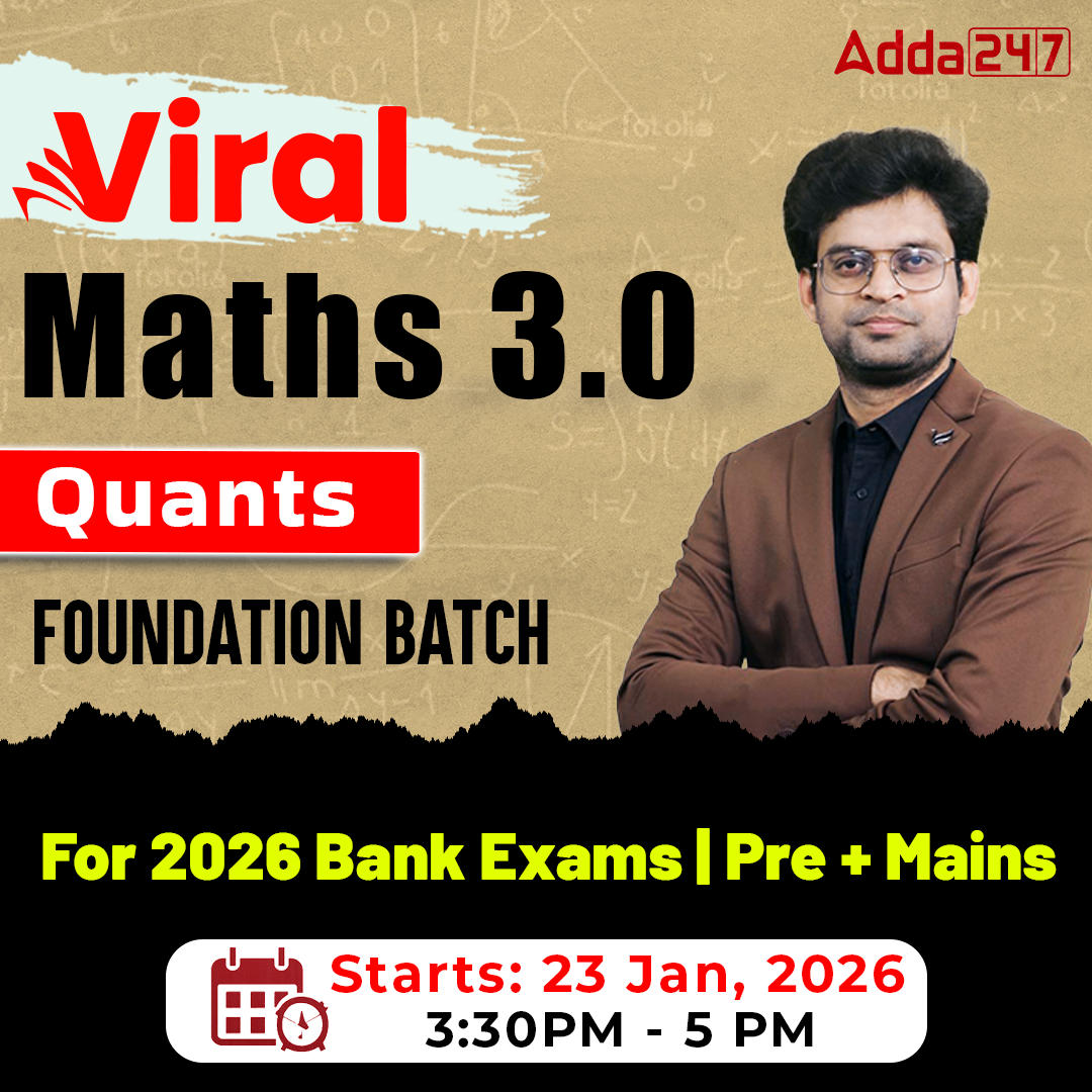 Viral Maths 3.0 | Quants Foundation Batch for 2025-26 Bank Exams | Pre + Mains | Online Live Classes by Adda 247