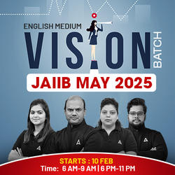 VISION BATCH | PPB + IE & IFS + AFM + RBWM | JAIIB MAY 2025 EXAM | English Medium | Online Live Classes by Adda 247