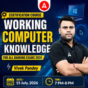 Certification Course | Working Computer Knowledge for All Banking Exams 2026 | Online Live Classes by Adda 247