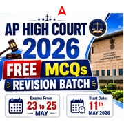 AP HIGH COURT FREE MCQs Revision Batch 2026 Online Live Classes By Adda247
