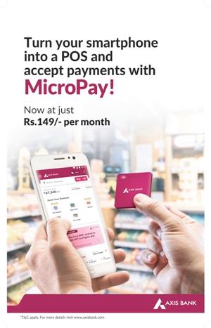 Axis Bank launches 'MicroPay' based on 'Pin on Mobile' technology for digital payments_40.1