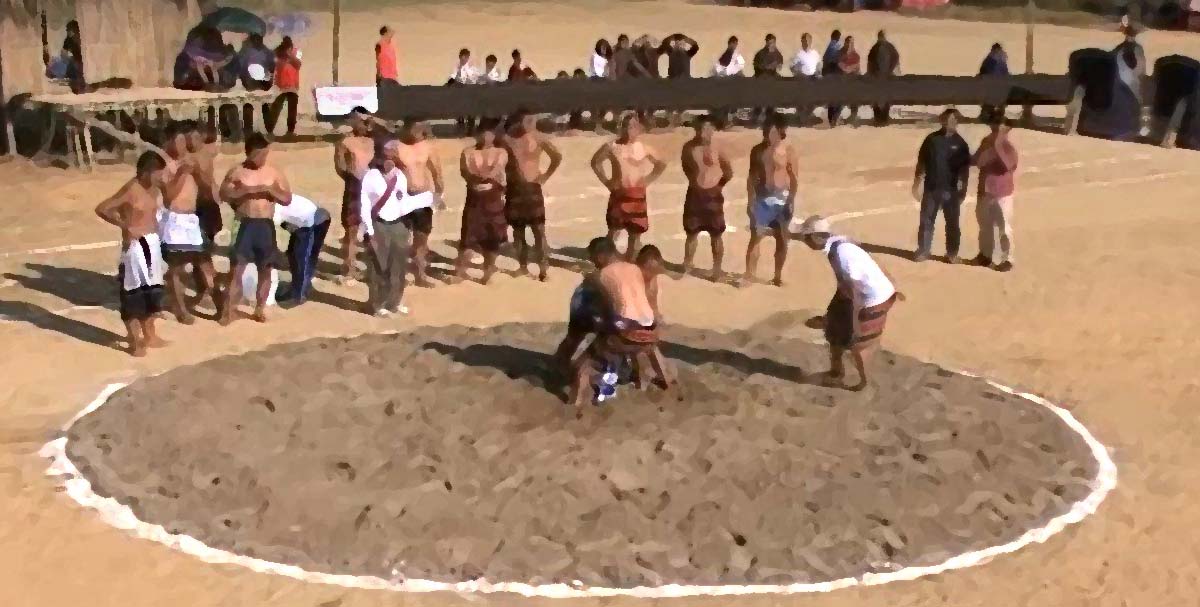 Mizoram Indigenous Inbuan Wrestling, Latest Sports News |  tribal games