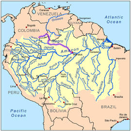 Amazon River Length, Map, Location and Tributaries