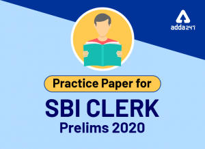 SBI Clerk Prelims Free Practice Paper: Download PDF