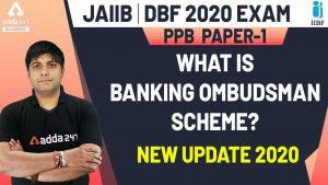 Banking Ombudsman Scheme Explained for JAIIB, DBF Exams 2020