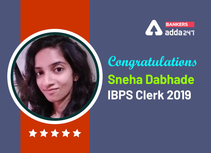 Success Story of  Sneha Gajanan Dabhade Selected in IBPS Clerk 2019_40.1