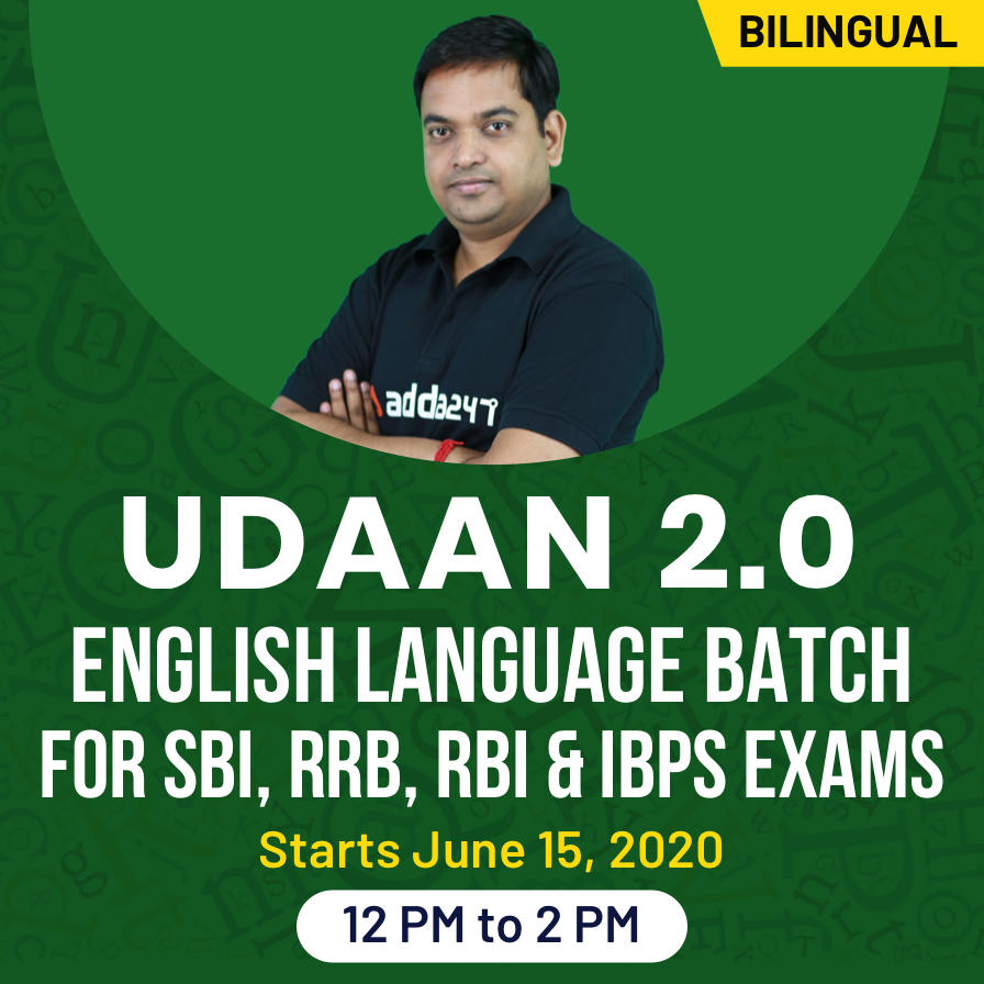 Master English Language with Udaan 2.0. Batch for Sure Shot Selection in Bank Exams 2020 | Live Class of English for Prelims and Mains_40.1