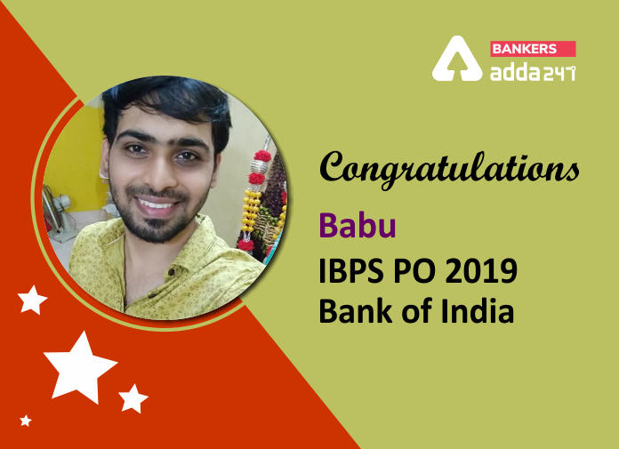 Success Story of Babu Selected as IBPS Clerk in Bank of India_40.1