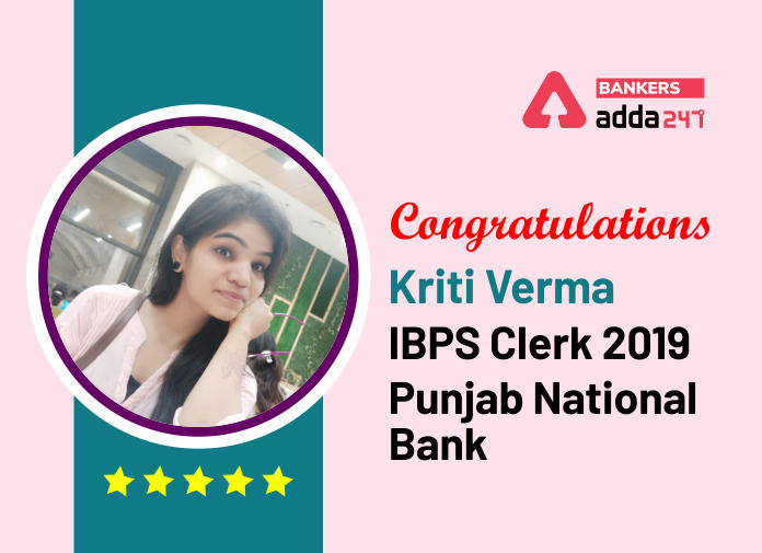 Success Story of Kriti Verma Selected as IBPS Clerk in Punjab National Bank_40.1