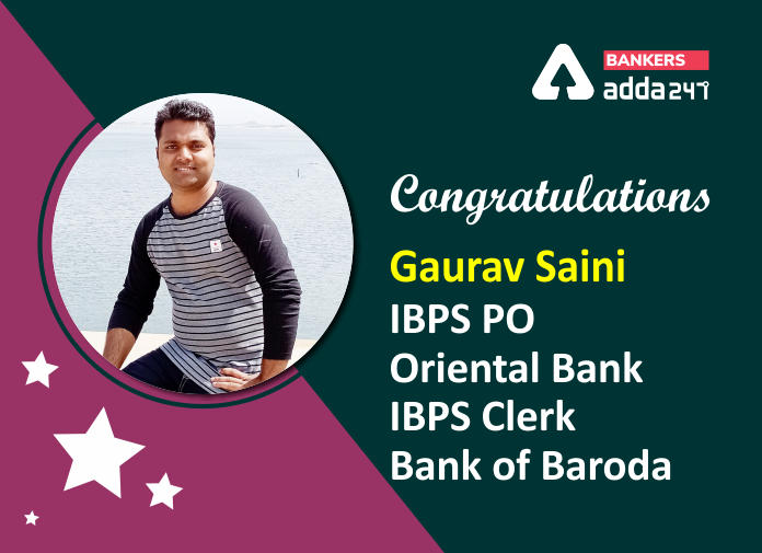 Success Story of Gaurav Saini Selected as IBPS PO in Oriental Bank of Commerce_40.1
