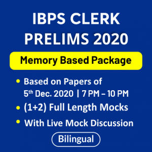 IBPS Clerk Prelims 2020 मेमोरी बेस्ड टेस्ट सीरीज़ और लाइव क्लासेज़ : Join Now | Latest Hindi Banking jobs_4.1