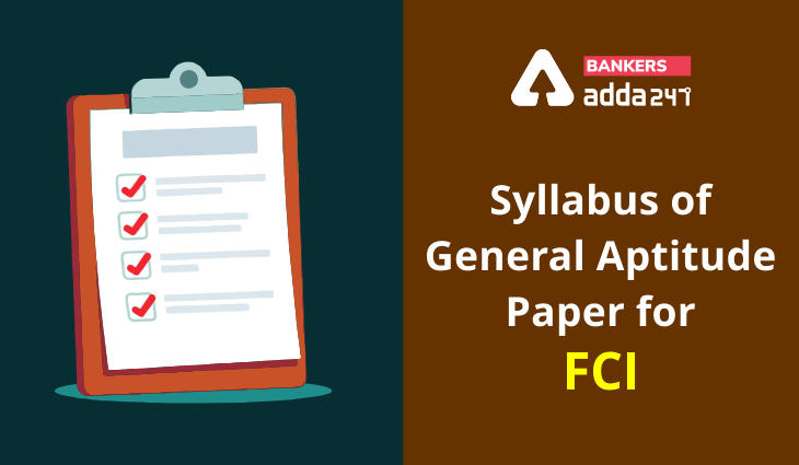 Syllabus of General Aptitude Paper for FCI_40.1