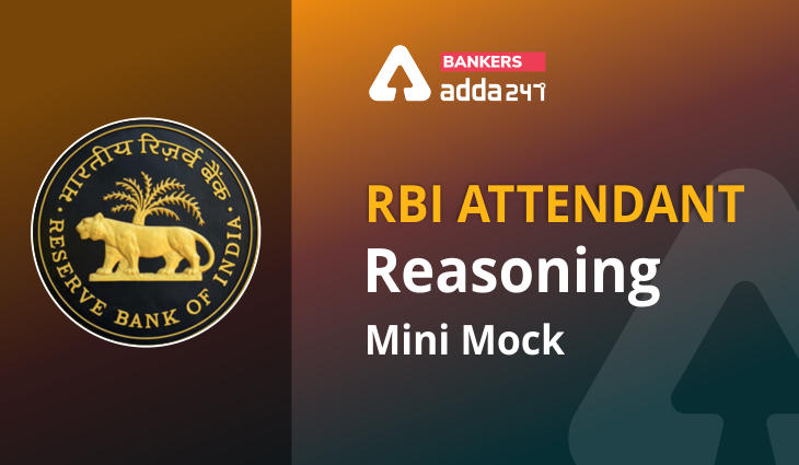 Reasoning Ability Quiz For RBI Attendant 2021- 12th March_40.1