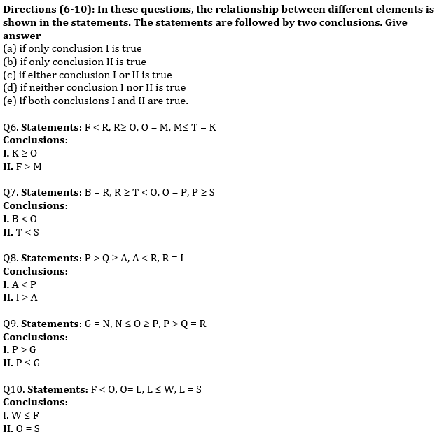 Inequalities Basic Reasoning Quiz for All Banking Exams- 03rd May |_4.1