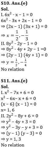 Quadratic Equations Basic Quantitative Aptitude Quiz for All Banking Exams- 04th May |_11.1