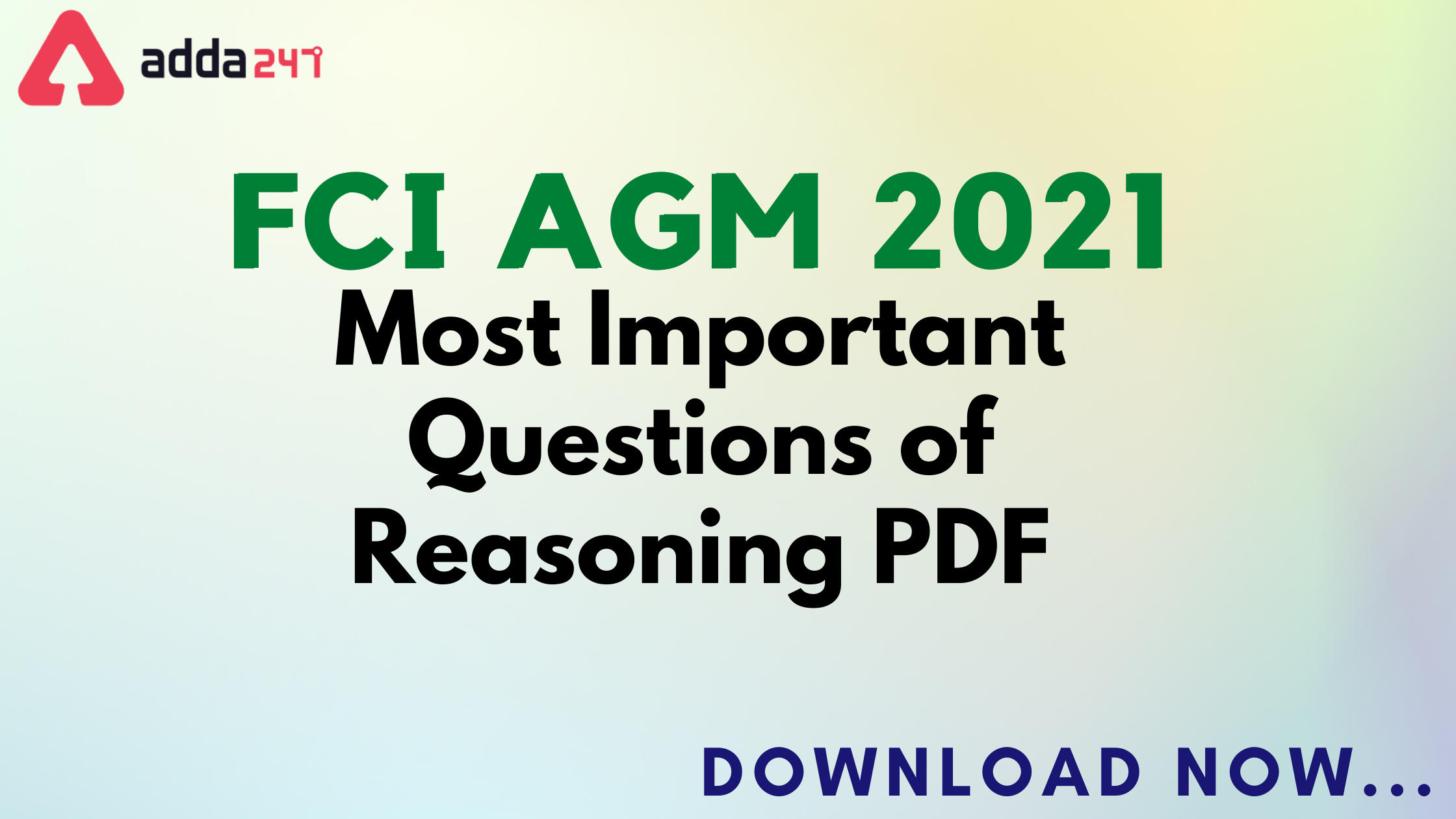 FCI AGM Study Material & Free PDF: Reasoning Questions PDF With Solution_40.1