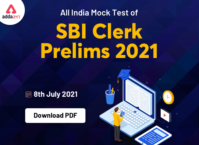 All India Mock Test SBI Clerk Prelims 2021 - Download PDF_40.1