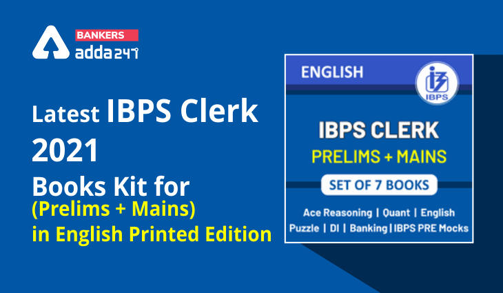 Latest IBPS Clerk 2021 Books Kit for (Prelims + Mains) in English Printed Edition_40.1