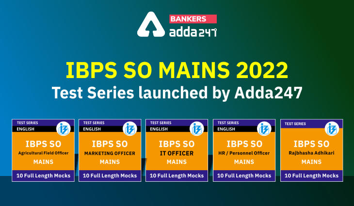 IBPS SO Mains 2022 Test Series launched by Adda247_40.1