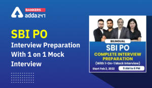 SBI PO Interview Preparation With 1 on 1 Mock Interview