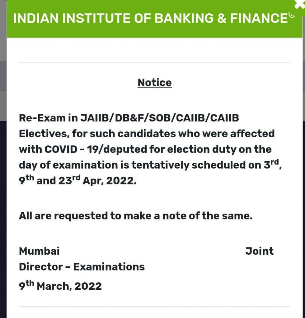 JAIIB Re-Exam Dates 2022 Out: Covid-19 से प्रभावित उम्मीदवारों के लिए JAIIB रिवाइज्ड एग्जाम डेट जारी, ऐसे करना होगा रजिस्ट्रेशन | Latest Hindi Banking jobs_4.1