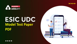 ESIC UDC Model Test Paper PDF With Solution