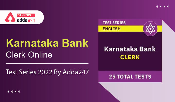 Karnataka Bank Clerk Online Test Series 2022 By Adda247_40.1
