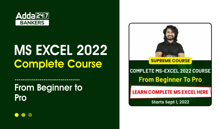 MS Excel 2022 Complete Course- From Beginner to Pro_40.1
