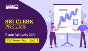 SBI Clerk Exam Analysis 2022 Shift 3, 12th November, Asked Questions
