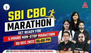 SBI CBO Marathon 2022, 5 Hours Non-Stop Marathon on 3rd December at 5 PM
