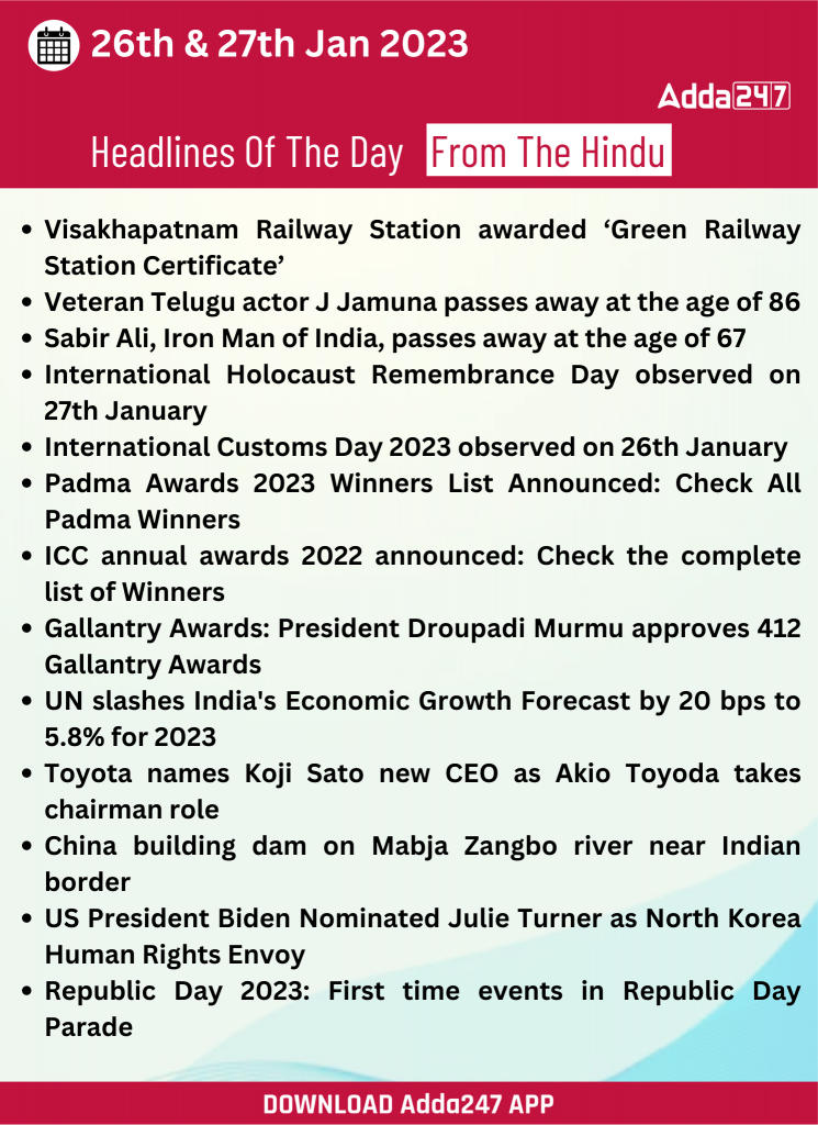 Daily Current Affairs 26th January 2023_20.1