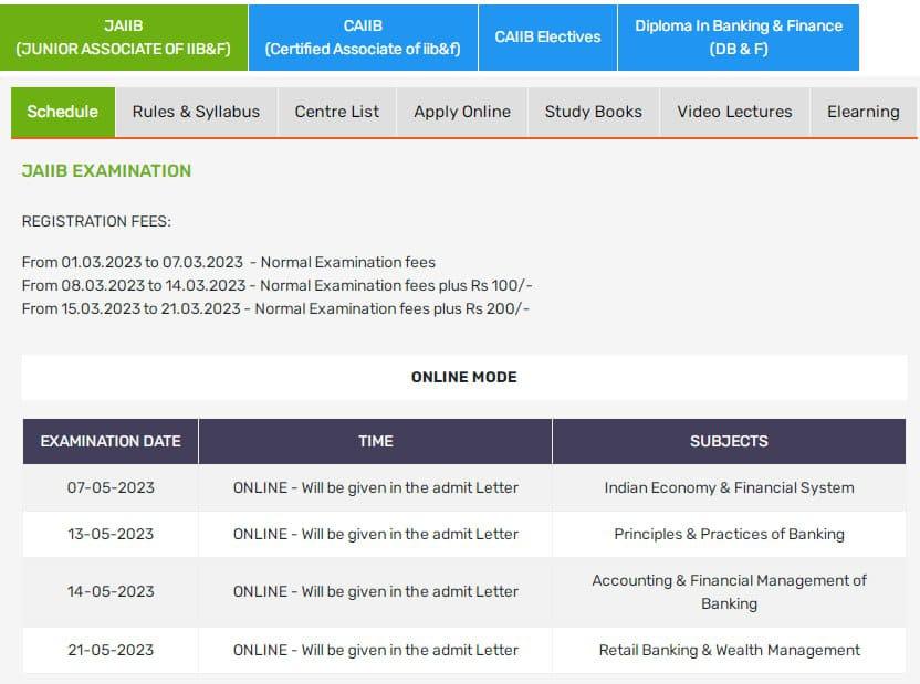 JAIIB Exam Date 2023 Out: JAIIB एग्जाम डेट जारी, Check IIBF JAIIB Exam Schedule | Latest Hindi Banking jobs_4.1