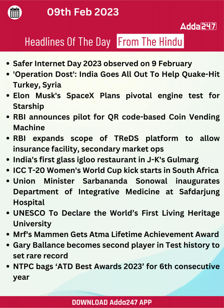 Daily Current Affairs 09th February 2023_23.1