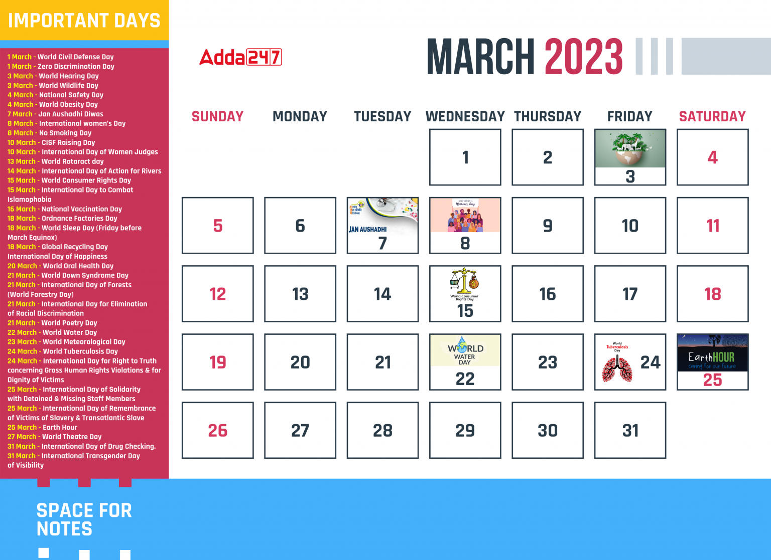 Important Days in March 2023: National & International Days_3.1