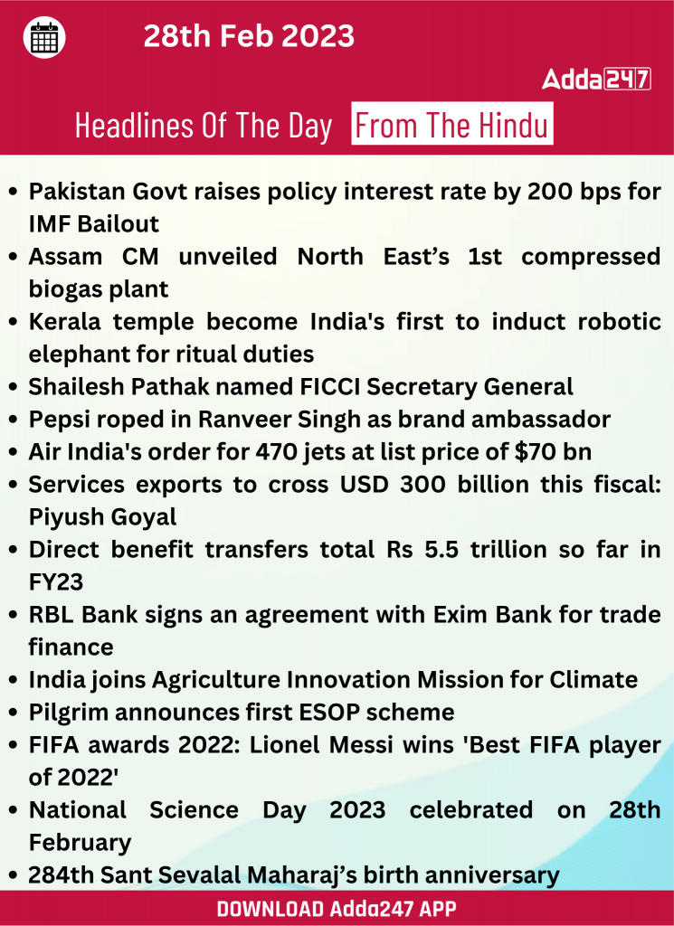 Daily Current Affairs 28th February 2023_22.1