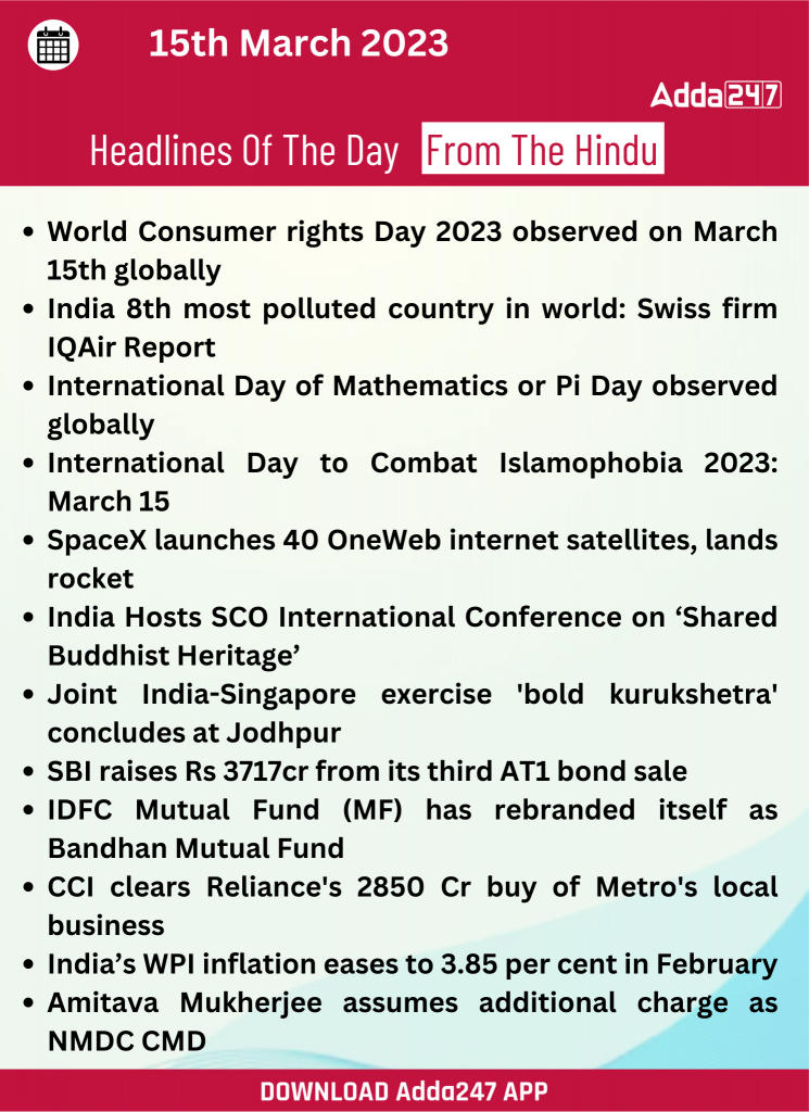 Daily Current Affairs 15th March 2023 |_19.1